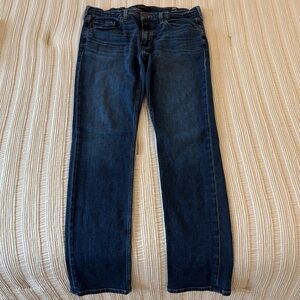 PAIGE Federal Dark Blue Slim Straight Jeans